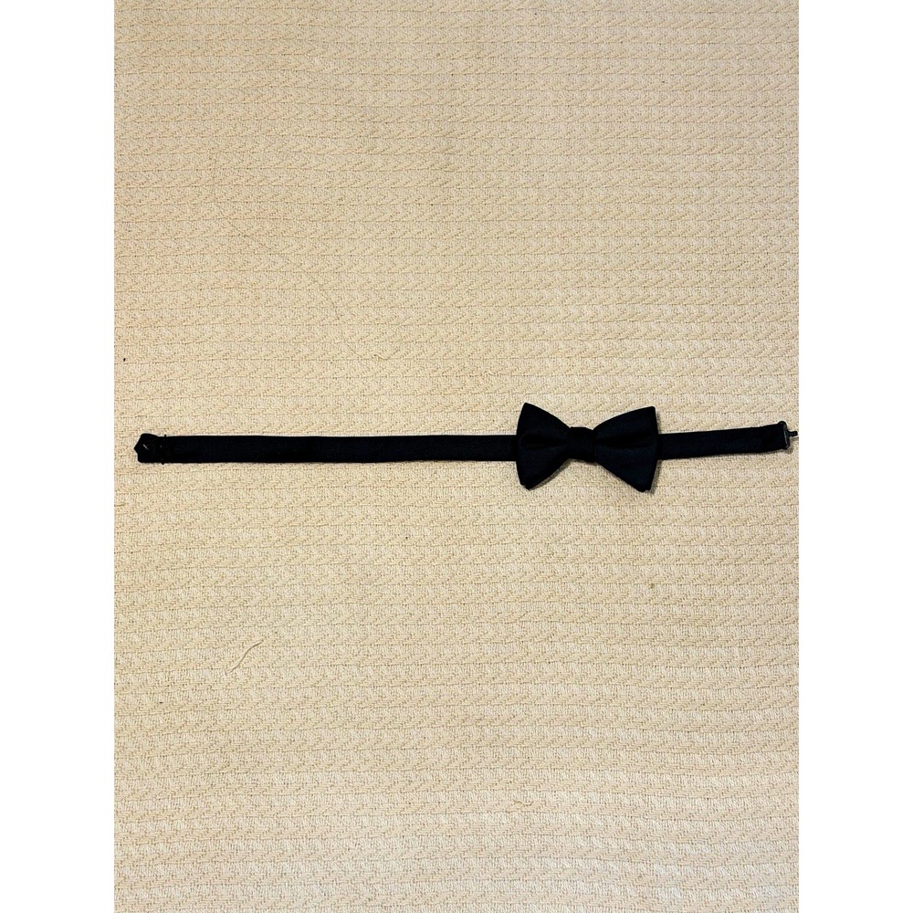 Alfani Men's Black Pre-Tied Bow Tie Adjustable 14.5–20 Formal Tuxedo Wedding